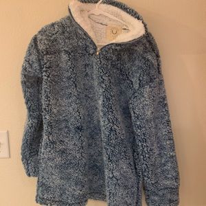 Blue Sherpa pullover